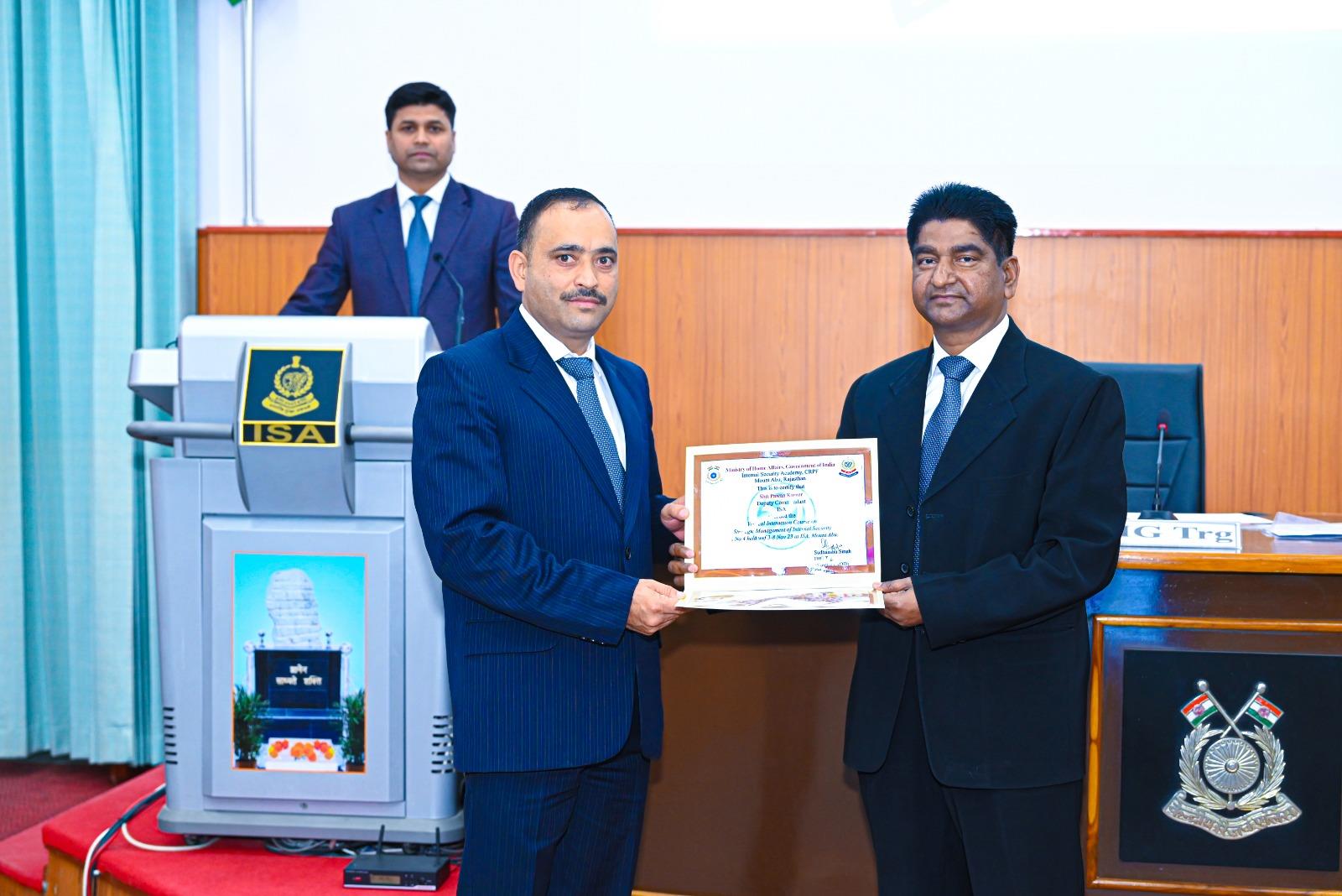   Vertical Interaction Course on Strategic Management of Internal Security was organised wef 3-8 Nov 23